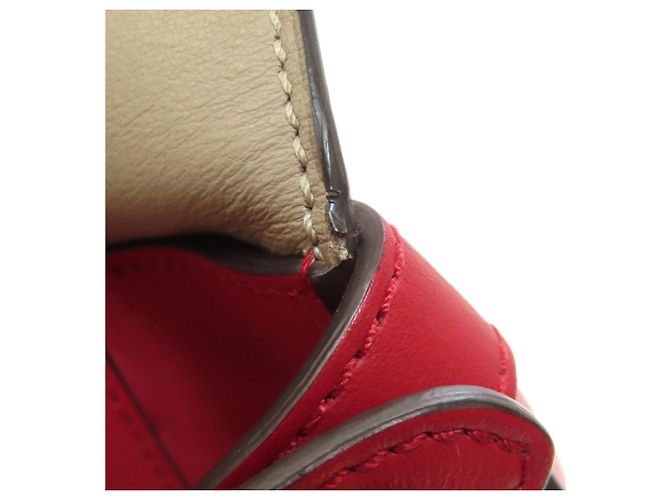 Borsa Fendi Flip 2 in 1 Rosso Beige - vista 16