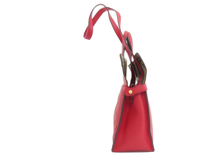 Borsa Fendi Flip 2 in 1 Rosso Beige - vista 3