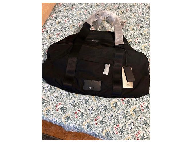 Borsa da viaggio Giorgio Armani Nero - vista 2