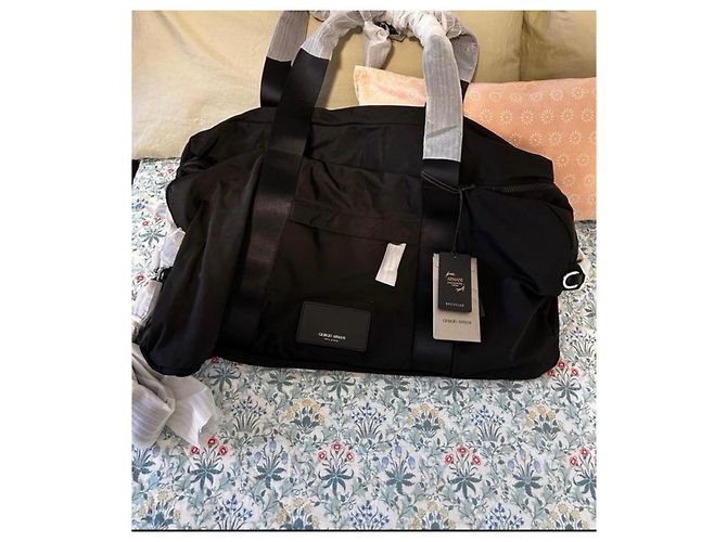 Borsa da viaggio Giorgio Armani Nero - vista 4
