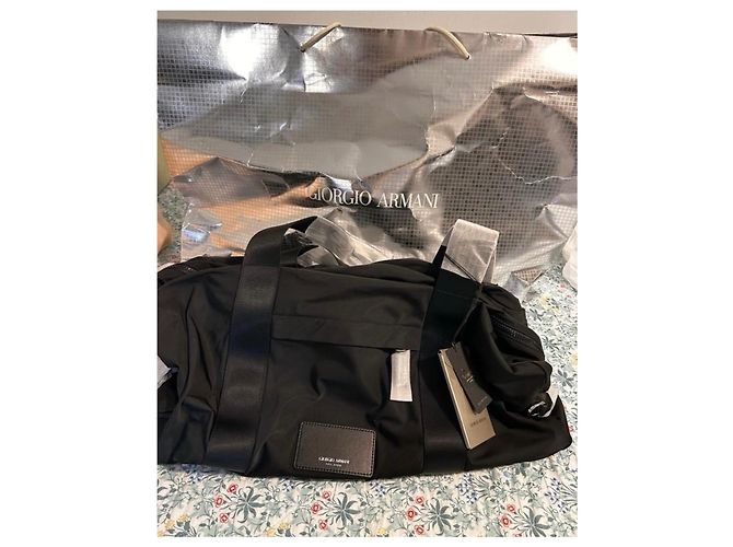 Borsa da viaggio Giorgio Armani Nero - vista 6