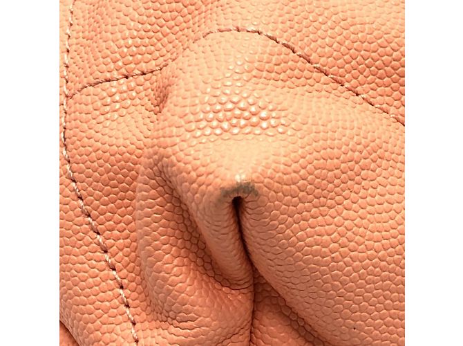 Borsa a Mano Chanel Matelassé Rosa Corallo - vista 10