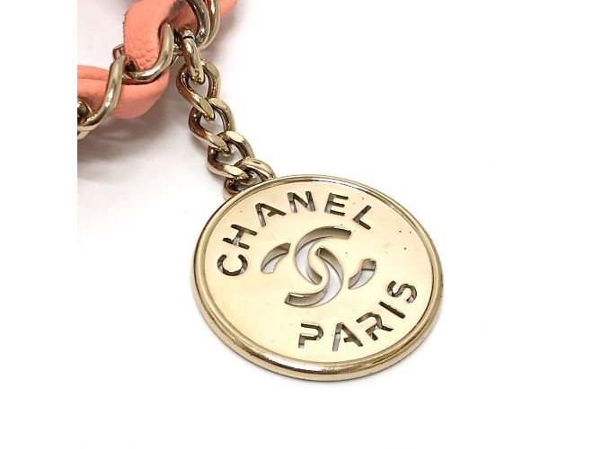 Borsa a Mano Chanel Matelassé Rosa Corallo - vista 11