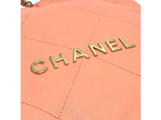 Borsa a Mano Chanel Matelassé Rosa Corallo - vista 12