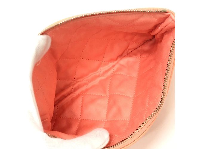 Borsa a Mano Chanel Matelassé Rosa Corallo - vista 15