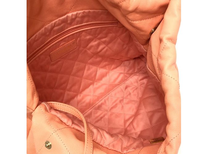 Borsa a Mano Chanel Matelassé Rosa Corallo - vista 16