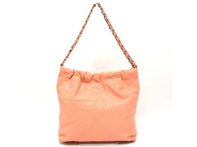 Borsa a Mano Chanel Matelassé Rosa Corallo - vista 2