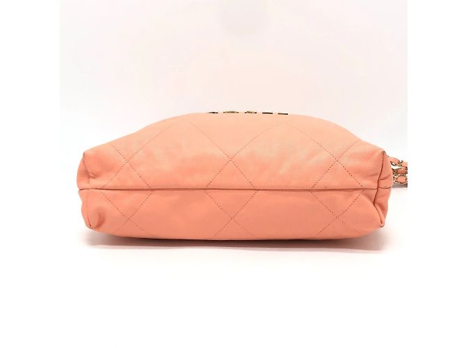 Borsa a Mano Chanel Matelassé Rosa Corallo - vista 5
