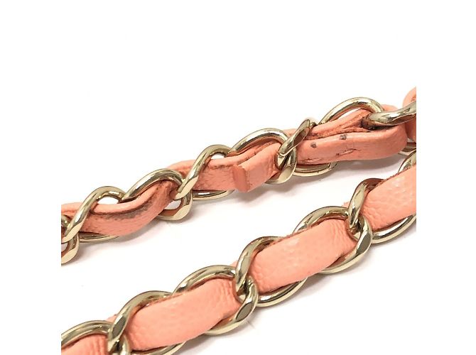Borsa a Mano Chanel Matelassé Rosa Corallo - vista 6