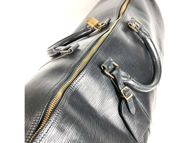 Borsa da viaggio Keepall 60 in pelle Epi Louis Vuitton Nero - vista 13