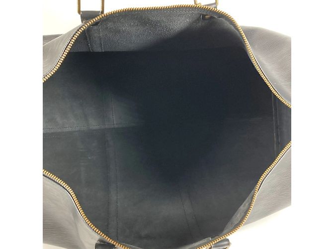 Borsa da viaggio Keepall 60 in pelle Epi Louis Vuitton Nero - vista 17