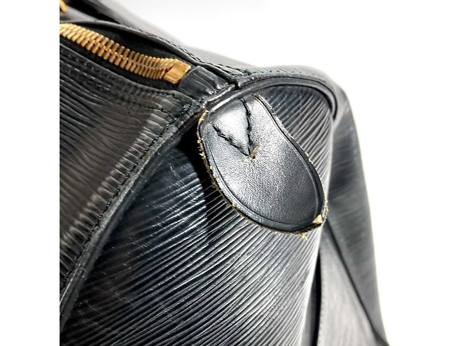 Borsa da viaggio Keepall 60 in pelle Epi Louis Vuitton Nero - vista 4