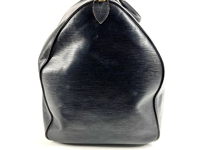 Borsa da viaggio Keepall 60 in pelle Epi Louis Vuitton Nero - vista 5