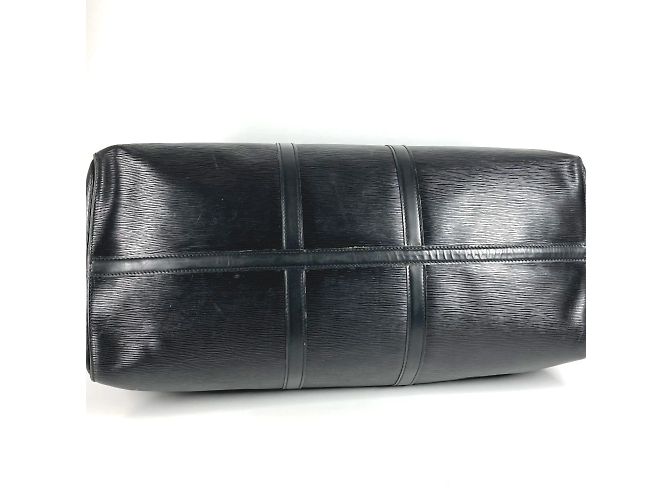 Borsa da viaggio Keepall 60 in pelle Epi Louis Vuitton Nero - vista 9