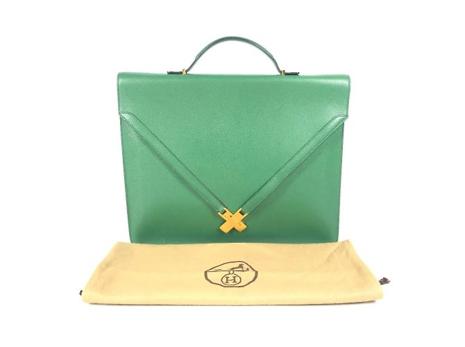 Borsa a tracolla Kelly Vintage di Hermès Verde - vista 2