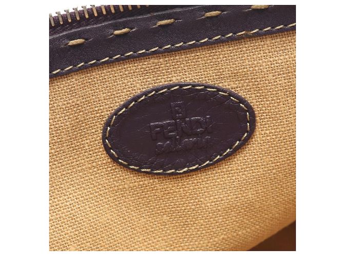 Borsa Pouch Selleria Fendi Porpora - vista 4