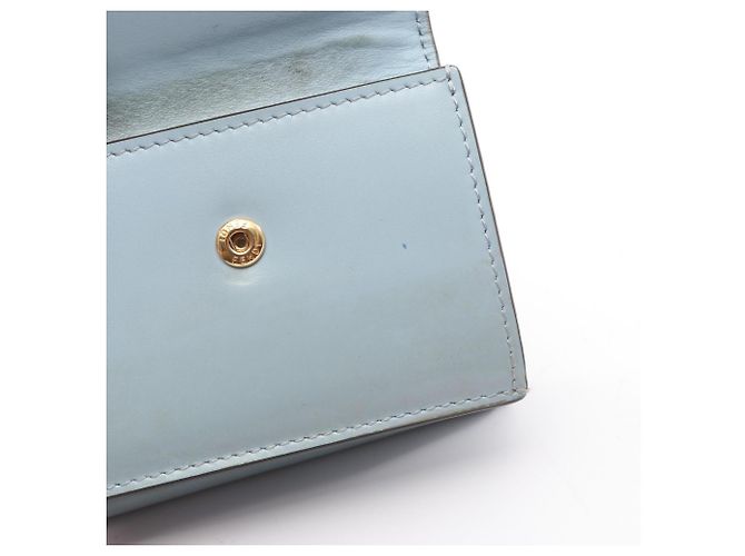 Fendi Blue Leather Tri-fold Wallet - view 10