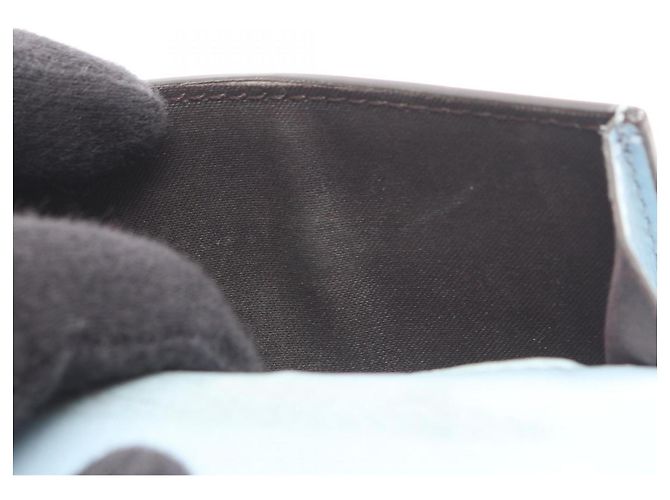 Fendi Blue Leather Tri-fold Wallet - view 7