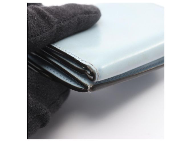 Fendi Blue Leather Tri-fold Wallet - view 9