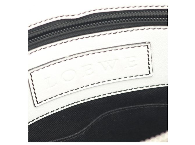 Borsa a Spalla Anagram Loewe Bianco - vista 4
