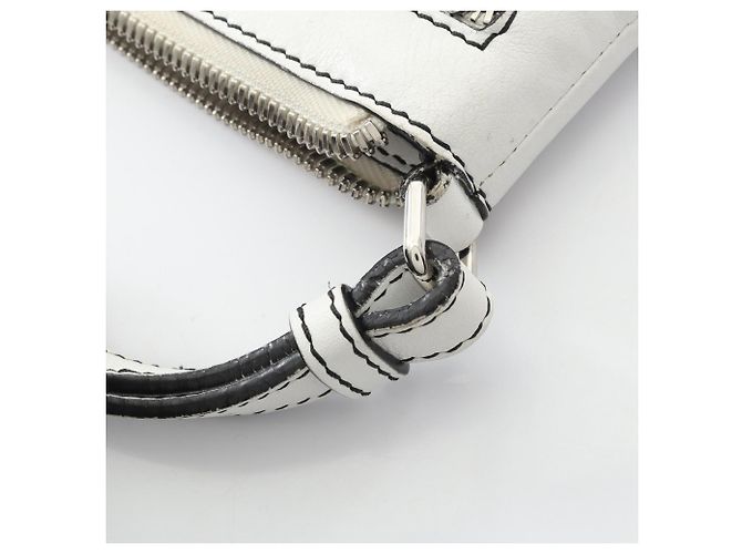 Borsa a Spalla Anagram Loewe Bianco - vista 7