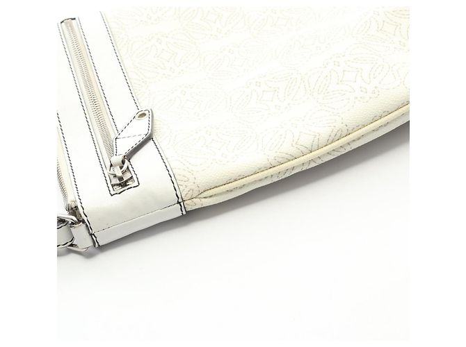 Borsa a Spalla Anagram Loewe Bianco - vista 8