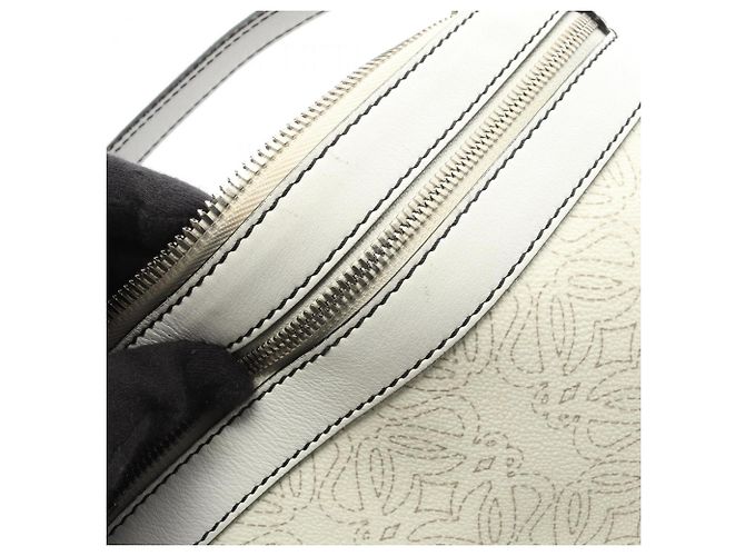 Borsa a Spalla Anagram Loewe Bianco - vista 9
