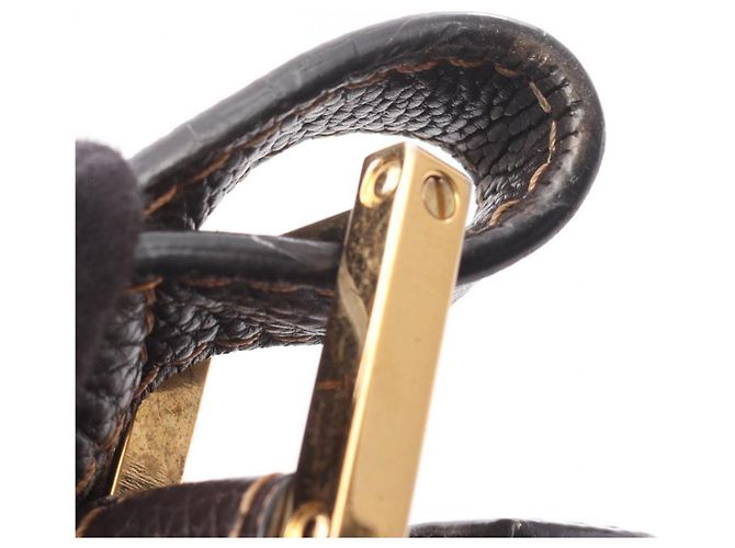 Borsa a spalla in pelle marrone Loewe - vista 9