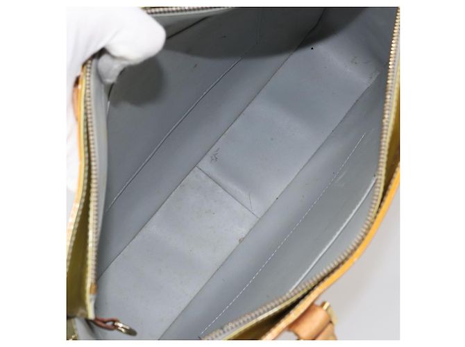 LOUIS VUITTON Borsa Tote Columbus Monogram Vernis Grigia M91028 LV Auth 161709 Grigio - vista 11