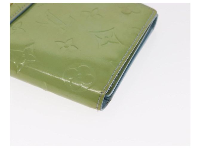 LOUIS VUITTON Portafoglio Walker Monogram Vernis Blu Baby M91073 LV Auth ti3590 Blu chiaro - vista 10
