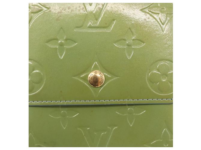 LOUIS VUITTON Portafoglio Walker Monogram Vernis Blu Baby M91073 LV Auth ti3590 Blu chiaro - vista 14