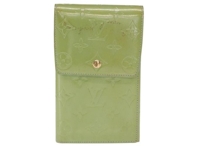 LOUIS VUITTON Portafoglio Walker Monogram Vernis Blu Baby M91073 LV Auth ti3590 Blu chiaro - vista 2