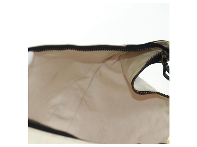 Borsa a Spalla GUCCI in Tela Avorio Oro 95332 Auth 161228 D'oro Crudo - vista 23