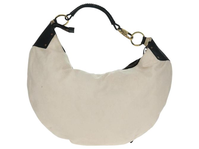 Borsa a Spalla GUCCI in Tela Avorio Oro 95332 Auth 161228 D'oro Crudo - vista 3