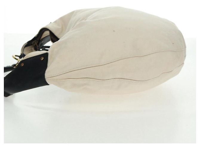 Borsa a Spalla GUCCI in Tela Avorio Oro 95332 Auth 161228 D'oro Crudo - vista 4