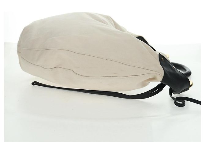 Borsa a Spalla GUCCI in Tela Avorio Oro 95332 Auth 161228 D'oro Crudo - vista 5