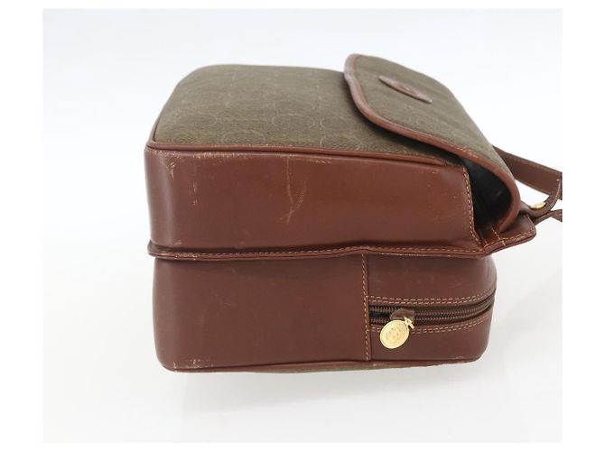 Borsa a Spalla GUCCI in Pelle Tela Marrone Oro Auth 160596 D'oro - vista 5