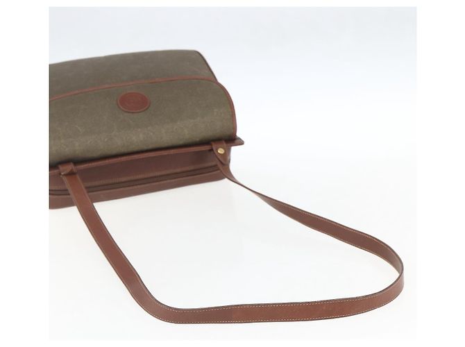 Borsa a Spalla GUCCI in Pelle Tela Marrone Oro Auth 160596 D'oro - vista 7