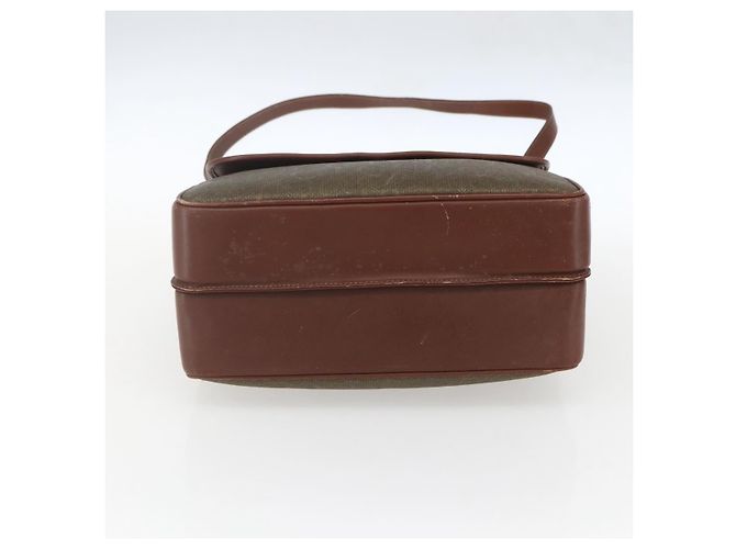 Borsa a Spalla GUCCI in Pelle Tela Marrone Oro Auth 160596 D'oro - vista 9