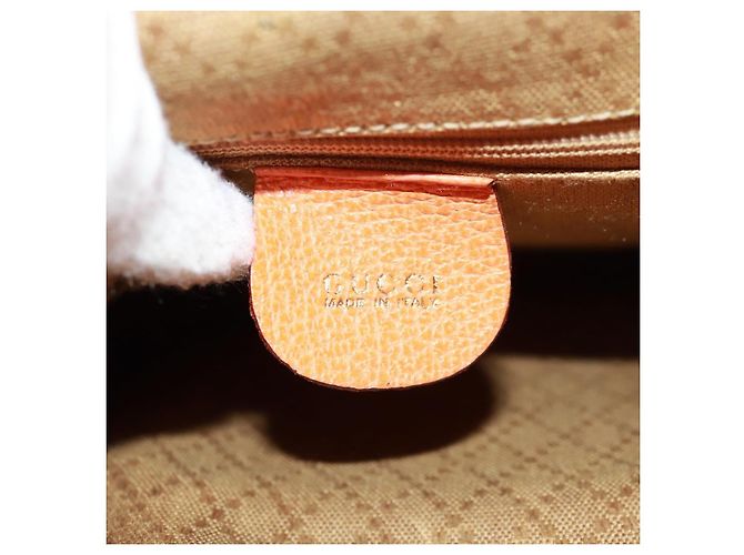 Bamboo Zaino in Bambù GUCCI Camoscio Arancione Oro 003 58 0030 Auth 159296 D'oro - vista 22