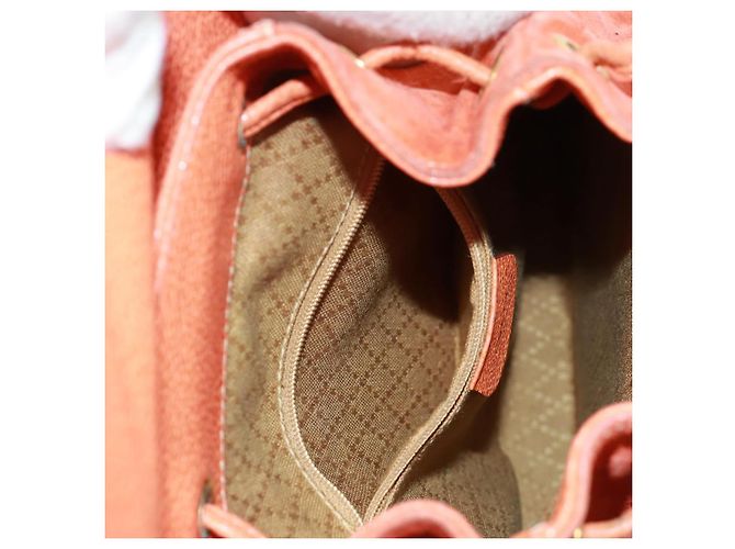 Bamboo Zaino in Bambù GUCCI Camoscio Arancione Oro 003 58 0030 Auth 159296 D'oro - vista 27