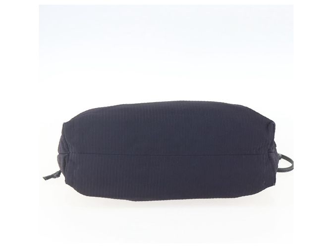 Borsa a Spalla LOEWE Nylon Blu Navy Oro Auth 159401 D'oro - vista 5