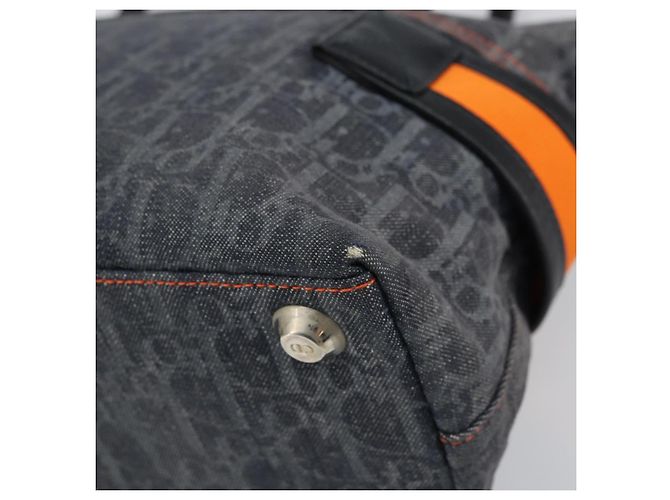 Christian Dior Trotter Canvas Flight Handtasche grau silber authentisch 161160 Braun - Ansicht 12