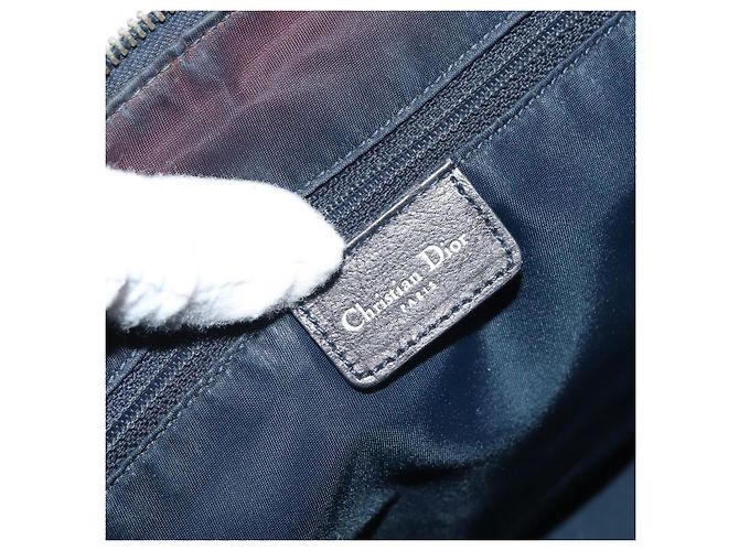 Christian Dior Trotter Canvas Flight Handtasche grau silber authentisch 161160 Braun - Ansicht 16