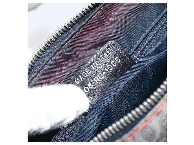 Christian Dior Trotter Canvas Flight Handtasche grau silber authentisch 161160 Braun - Ansicht 22
