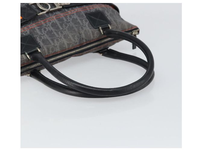 Christian Dior Trotter Canvas Flight Handtasche grau silber authentisch 161160 Braun - Ansicht 7