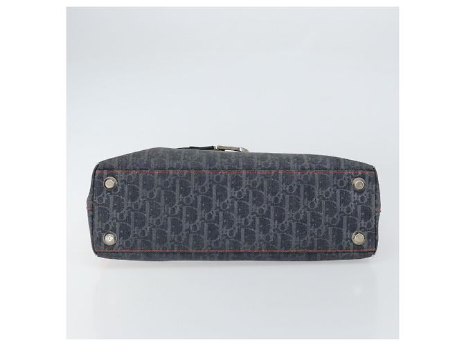 Christian Dior Trotter Canvas Flight Handtasche grau silber authentisch 161160 Braun - Ansicht 9