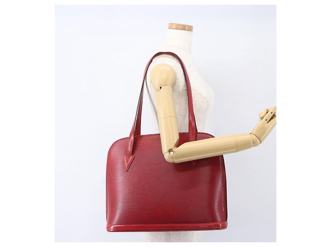 LOUIS VUITTON Borsa a Spalla Epi Lussac Rossa M52287 LV Auth 161367 Rosso - vista 20