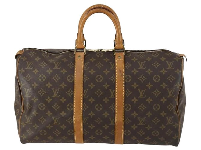 LOUIS VUITTON Borsa Boston Monogram Keepall 45 M41428 Auth LV am10368 Monogramma - vista 2
