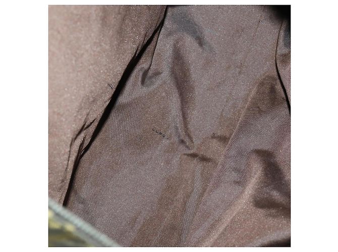 Borsa Boston in tela Zucca FENDI marrone nero Auth 160211 - vista 16